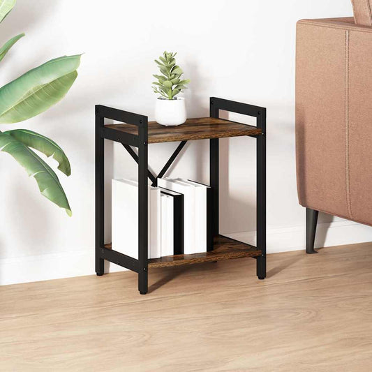 Bücherregal Räuchereiche 40 x 30 x 48,5 cm Holzwerkstoff