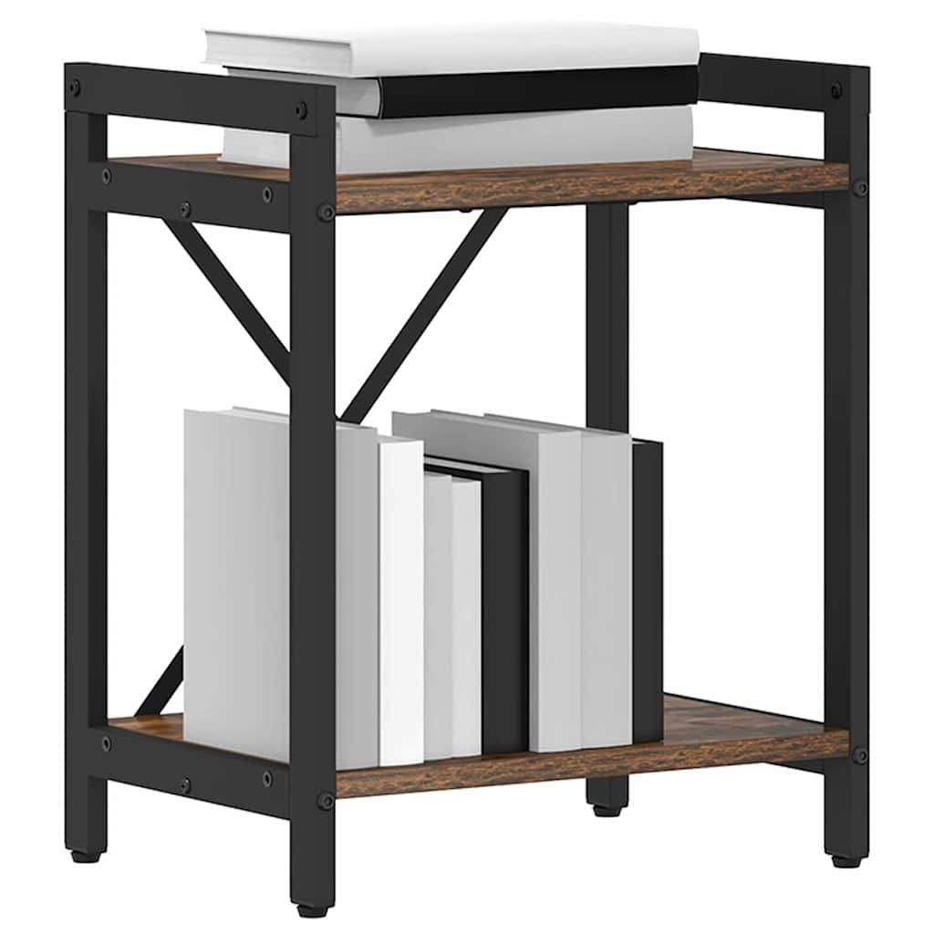 Bücherregal Räuchereiche 40 x 30 x 48,5 cm Holzwerkstoff