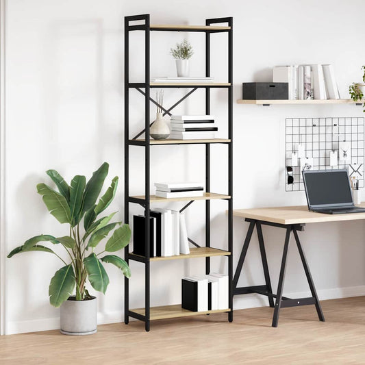 Bücherregal Sonoma-Eiche 60 x 30 x 188 cm Holzwerkstoff