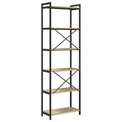 Bücherregal 60 x 30 x 189,5 cm Holzwerkstoff Sonoma-Eiche
