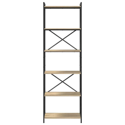 Bücherregal 60 x 30 x 189,5 cm Holzwerkstoff Sonoma-Eiche