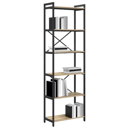 Bücherregal 60 x 30 x 189,5 cm Holzwerkstoff Sonoma-Eiche