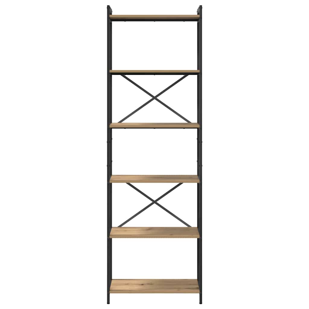 Bücherregal Artisan-Eiche 60 x 30 x 188 cm Holzwerkstoff