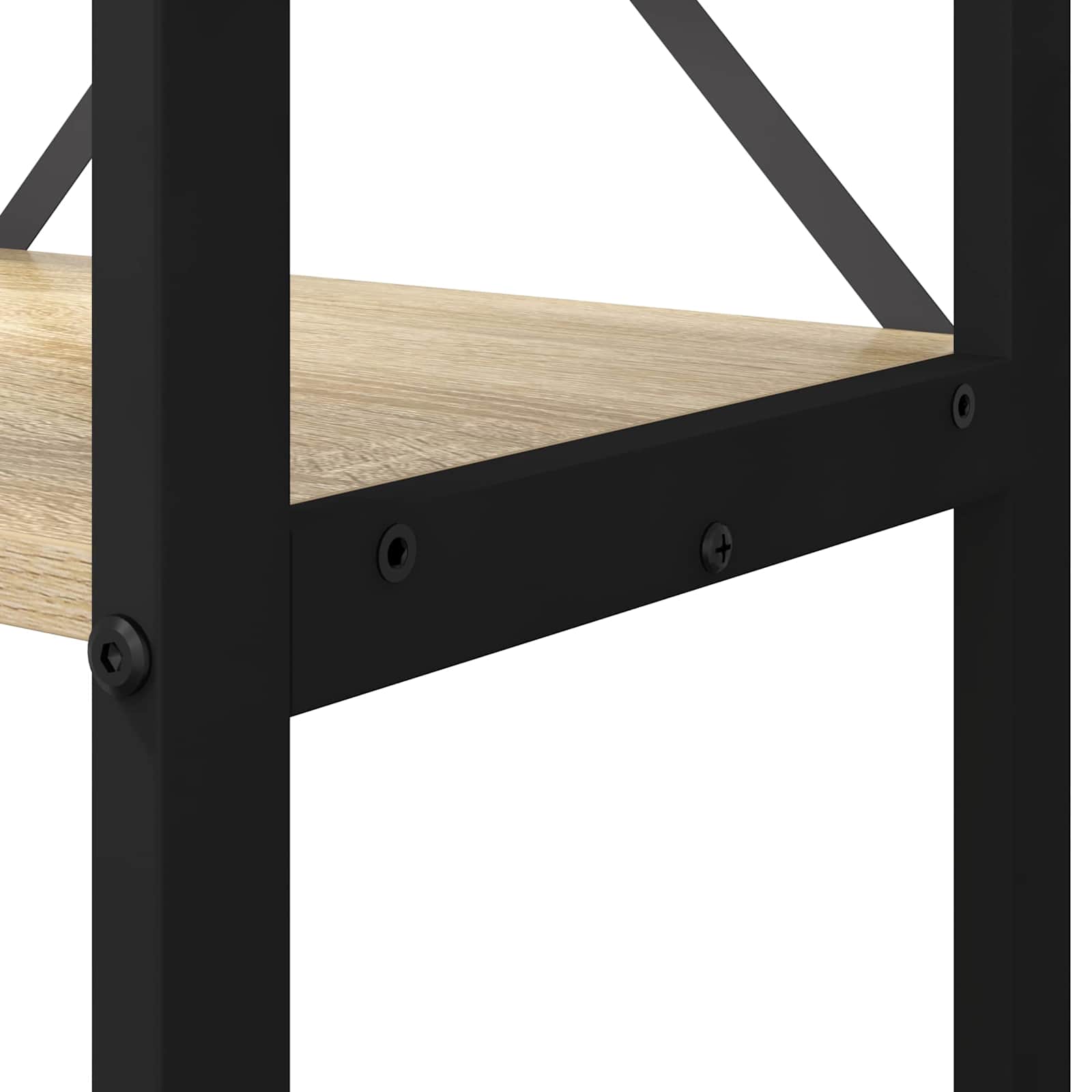 Bücherregal 60 x 30 x 155 cm Holzwerkstoff Sonoma-Eiche