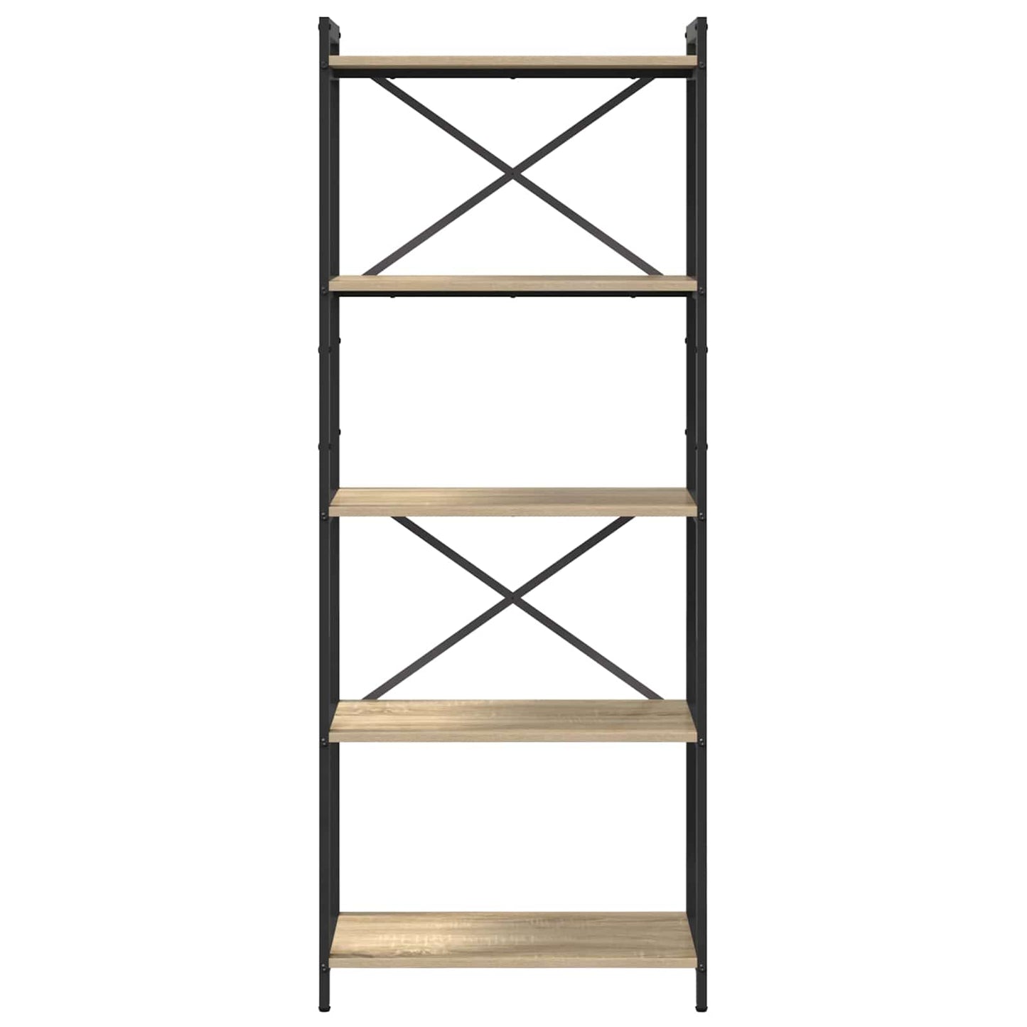 Bücherregal 60 x 30 x 155 cm Holzwerkstoff Sonoma-Eiche