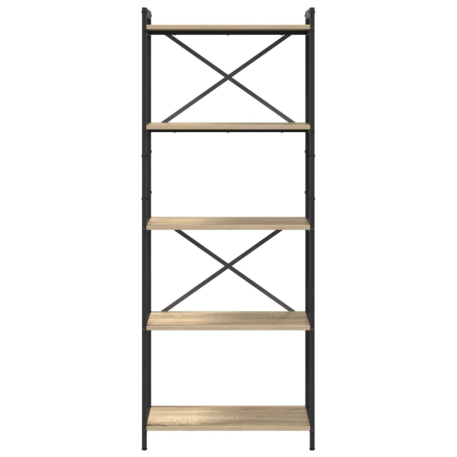 Bücherregal 60 x 30 x 155 cm Holzwerkstoff Sonoma-Eiche