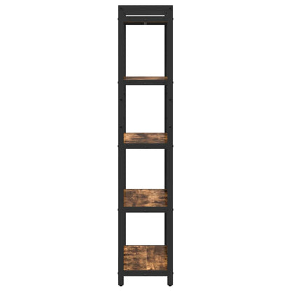 Bücherregal 60 x 30 x 155 cm Holzwerkstoff Geräucherte Eiche