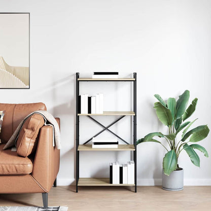 Bücherregal 60 x 30 x 120 cm Holzwerkstoff Sonoma-Eiche