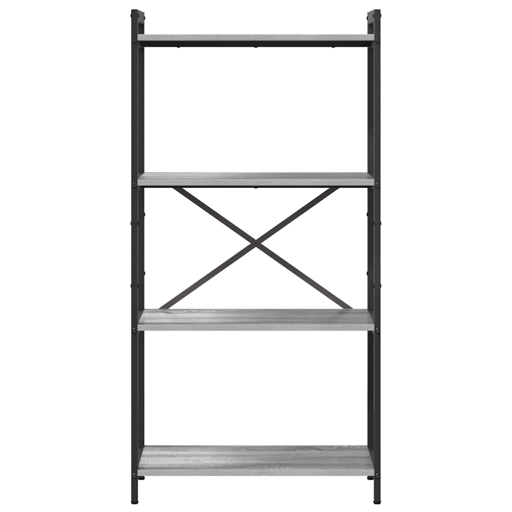 Bücherregal Grau Sonoma 60 x 30 x 118 cm Holzwerkstoff