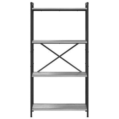 Bücherregal 60 x 30 x 120 cm Holzwerkstoff Grau Sonoma