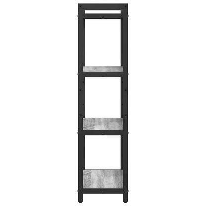 Bücherregal 60 x 30 x 120 cm Holzwerkstoff Grau Sonoma