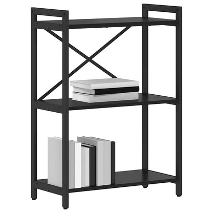 Bücherregal 60 x 30 x 85 cm Holzwerkstoff Schwarz Eichen-Optik