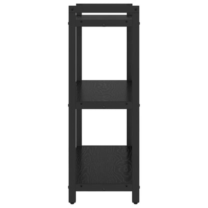 Bücherregal 60 x 30 x 85 cm Holzwerkstoff Schwarz Eichen-Optik