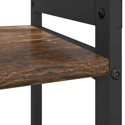 Bücherregal 60 x 30 x 85 cm Holzwerkstoff Geräucherte Eiche