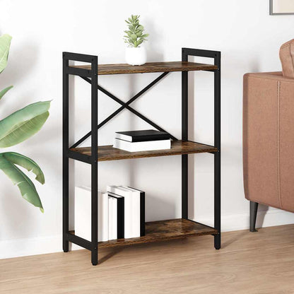 Bücherregal 60 x 30 x 85 cm Holzwerkstoff Geräucherte Eiche