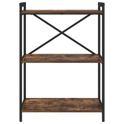 Bücherregal 60 x 30 x 85 cm Holzwerkstoff Geräucherte Eiche