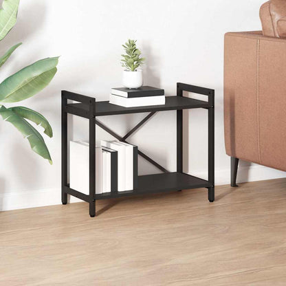 Bücherregal 60 x 30 x 50 cm Holzwerkstoff Schwarz Eichen-Optik