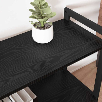 Bücherregal 60 x 30 x 50 cm Holzwerkstoff Schwarz Eichen-Optik