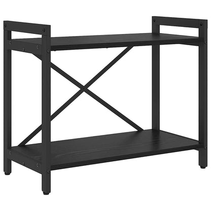 Bücherregal 60 x 30 x 50 cm Holzwerkstoff Schwarz Eichen-Optik