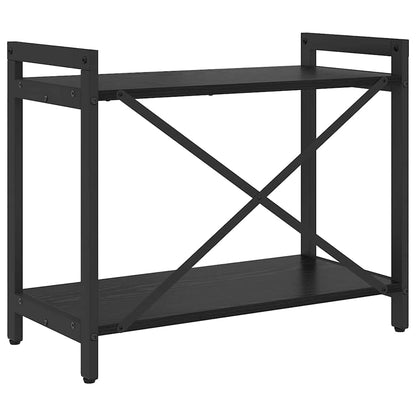 Bücherregal 60 x 30 x 50 cm Holzwerkstoff Schwarz Eichen-Optik
