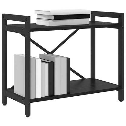 Bücherregal 60 x 30 x 50 cm Holzwerkstoff Schwarz Eichen-Optik