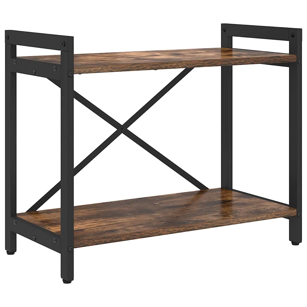 Bücherregal Räuchereiche 60 x 30 x 48,5 cm Holzwerkstoff