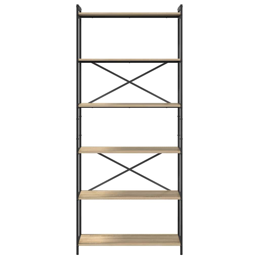 Bücherregal Sonoma-Eiche 80 x 30 x 188 cm Holzwerkstoff