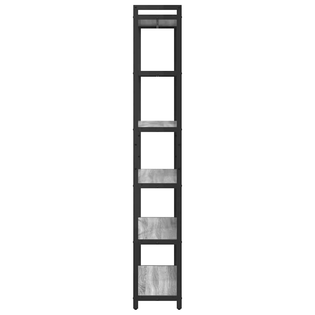 Bücherregal Grau Sonoma 80 x 30 x 188 cm Holzwerkstoff