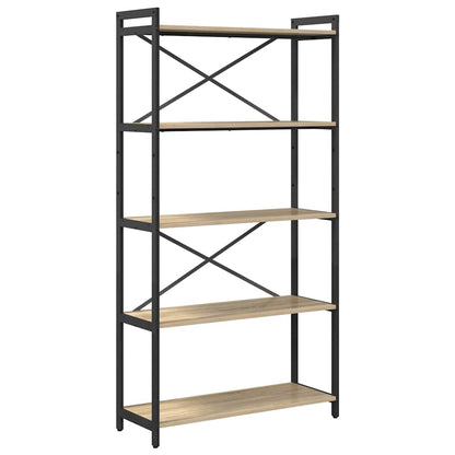 Bücherregal 80 x 30 x 155 cm Holzwerkstoff Sonoma-Eiche