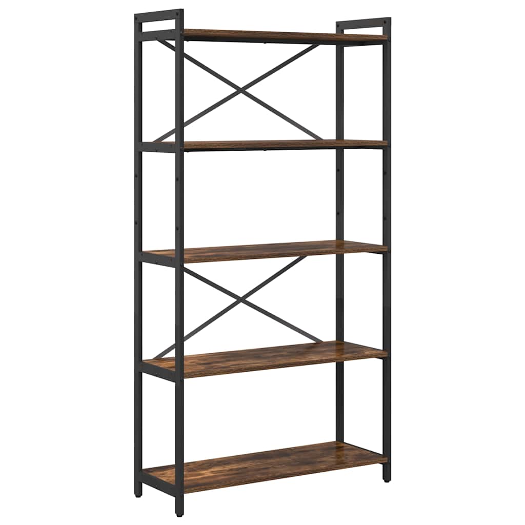 Bücherregal Räuchereiche 80 x 30 x 153 cm Holzwerkstoff