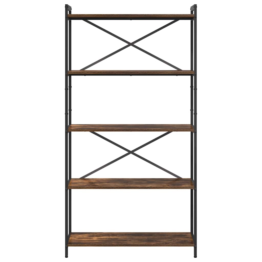 Bücherregal Räuchereiche 80 x 30 x 153 cm Holzwerkstoff