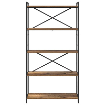 Bücherregal 80 x 30 x 155 cm Holzwerkstoff Altholz