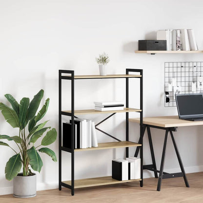 Bücherregal 80 x 30 x 120 cm Holzwerkstoff Sonoma-Eiche