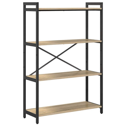 Bücherregal 80 x 30 x 120 cm Holzwerkstoff Sonoma-Eiche