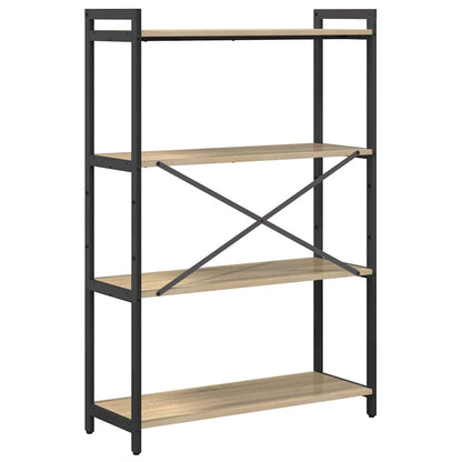 Bücherregal 80 x 30 x 120 cm Holzwerkstoff Sonoma-Eiche