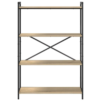 Bücherregal 80 x 30 x 120 cm Holzwerkstoff Sonoma-Eiche