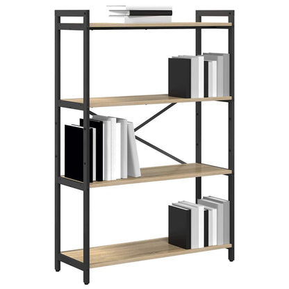 Bücherregal 80 x 30 x 120 cm Holzwerkstoff Sonoma-Eiche