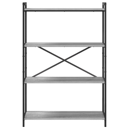 Bücherregal 80 x 30 x 120 cm Holzwerkstoff Grau Sonoma