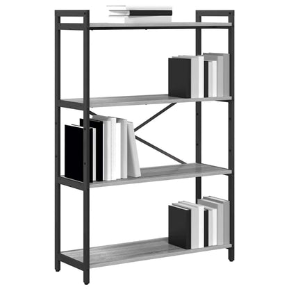 Bücherregal 80 x 30 x 120 cm Holzwerkstoff Grau Sonoma