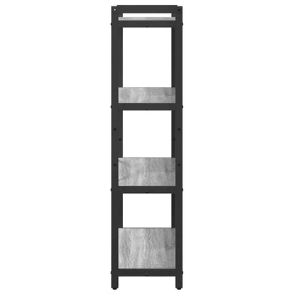 Bücherregal 80 x 30 x 120 cm Holzwerkstoff Grau Sonoma