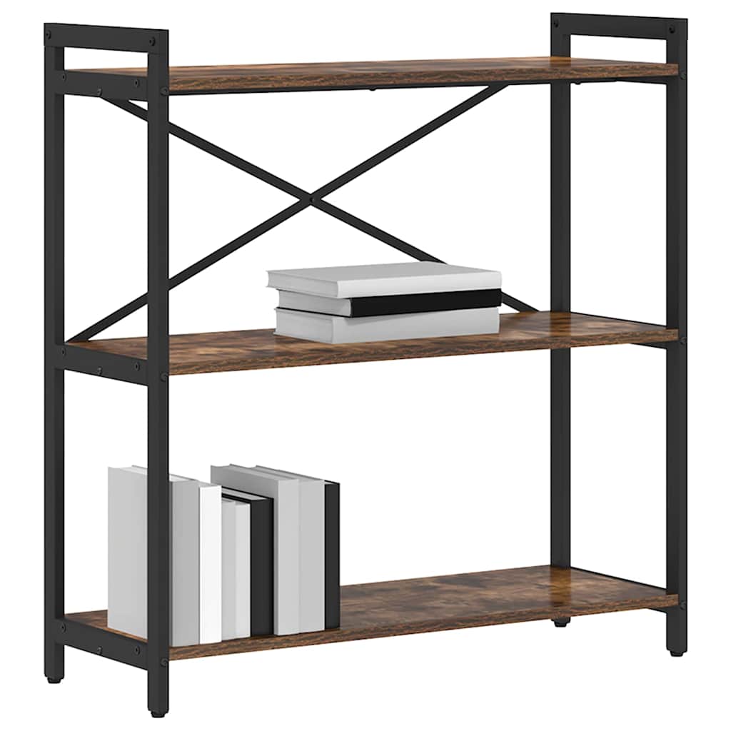 Bücherregal Räuchereiche 80 x 30 x 83 cm Holzwerkstoff