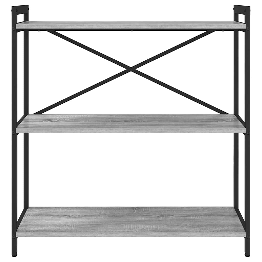 Bücherregal Grau Sonoma 80 x 30 x 83 cm Holzwerkstoff