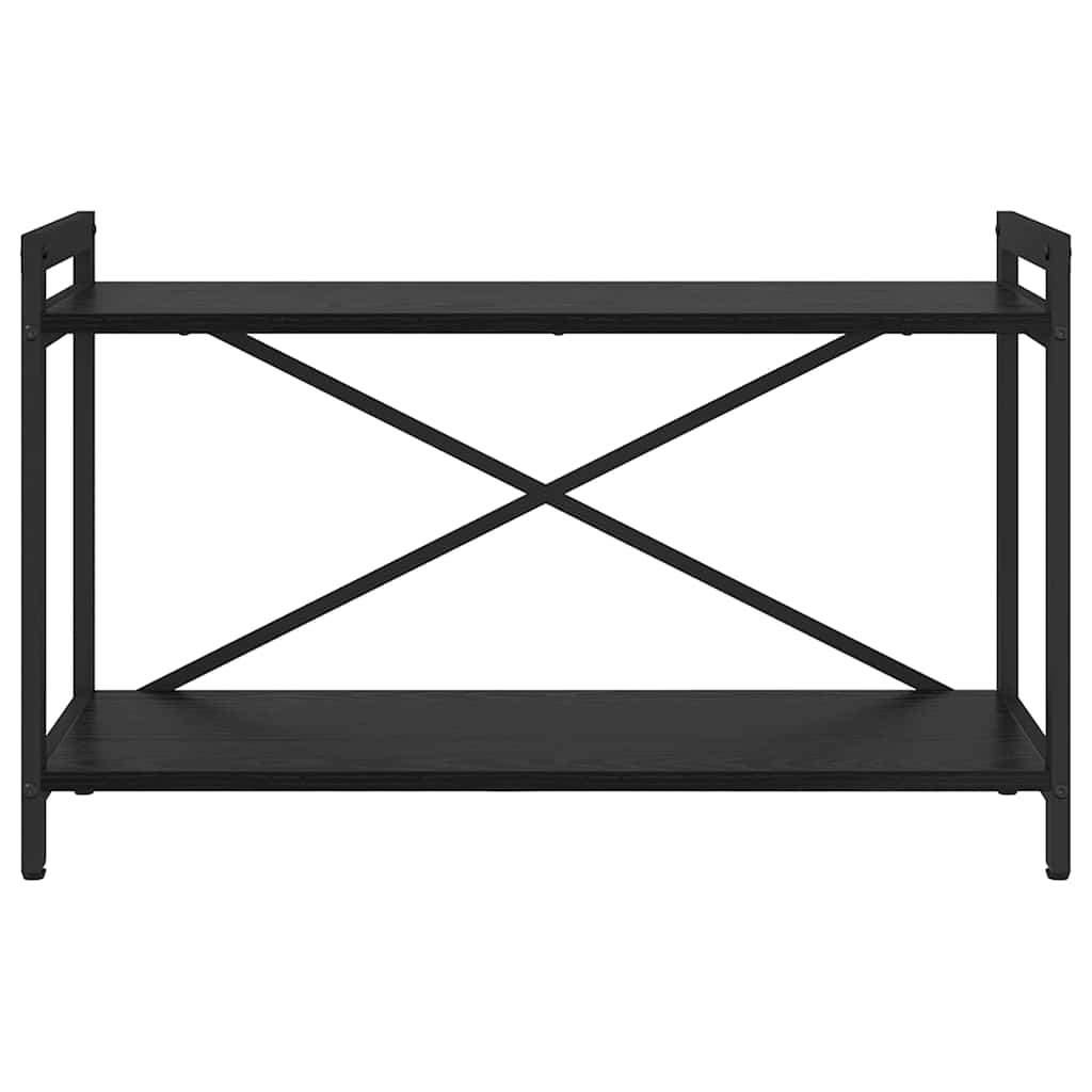 Bücherregal Schwarz Eichen-Optik 80 x 30 x 48,5 cm