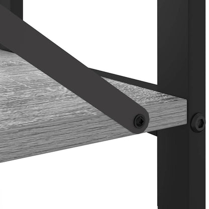 Bücherregal 80 x 30 x 50 cm Holzwerkstoff Grau Sonoma