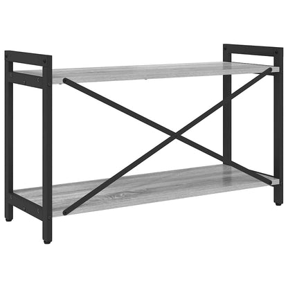 Bücherregal 80 x 30 x 50 cm Holzwerkstoff Grau Sonoma