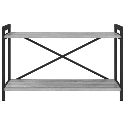 Bücherregal 80 x 30 x 50 cm Holzwerkstoff Grau Sonoma