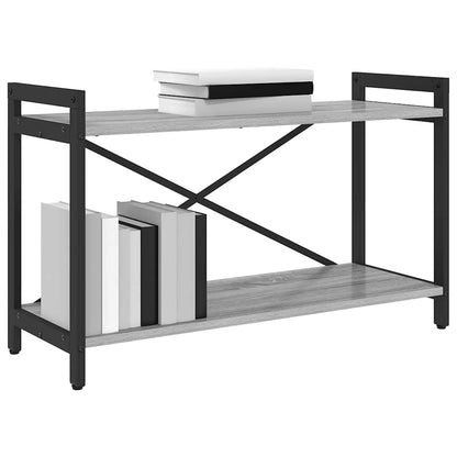 Bücherregal 80 x 30 x 50 cm Holzwerkstoff Grau Sonoma