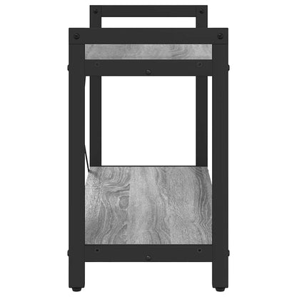 Bücherregal 80 x 30 x 50 cm Holzwerkstoff Grau Sonoma