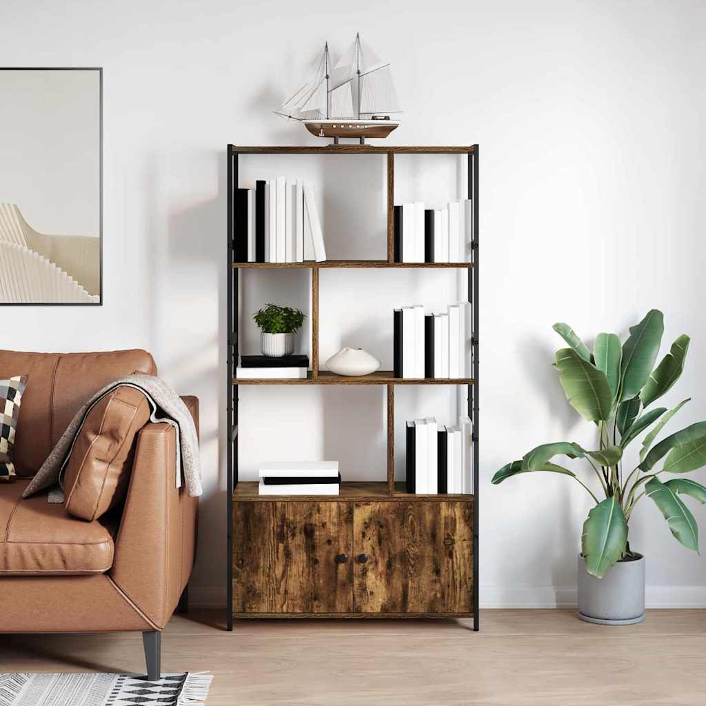 Bücherregal 80 x 30 x 155,5 cm Holzwerkstoff Geräucherte Eiche