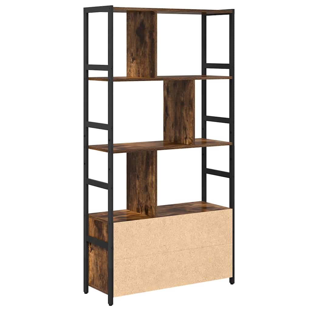 Bücherregal 80 x 30 x 155,5 cm Holzwerkstoff Geräucherte Eiche